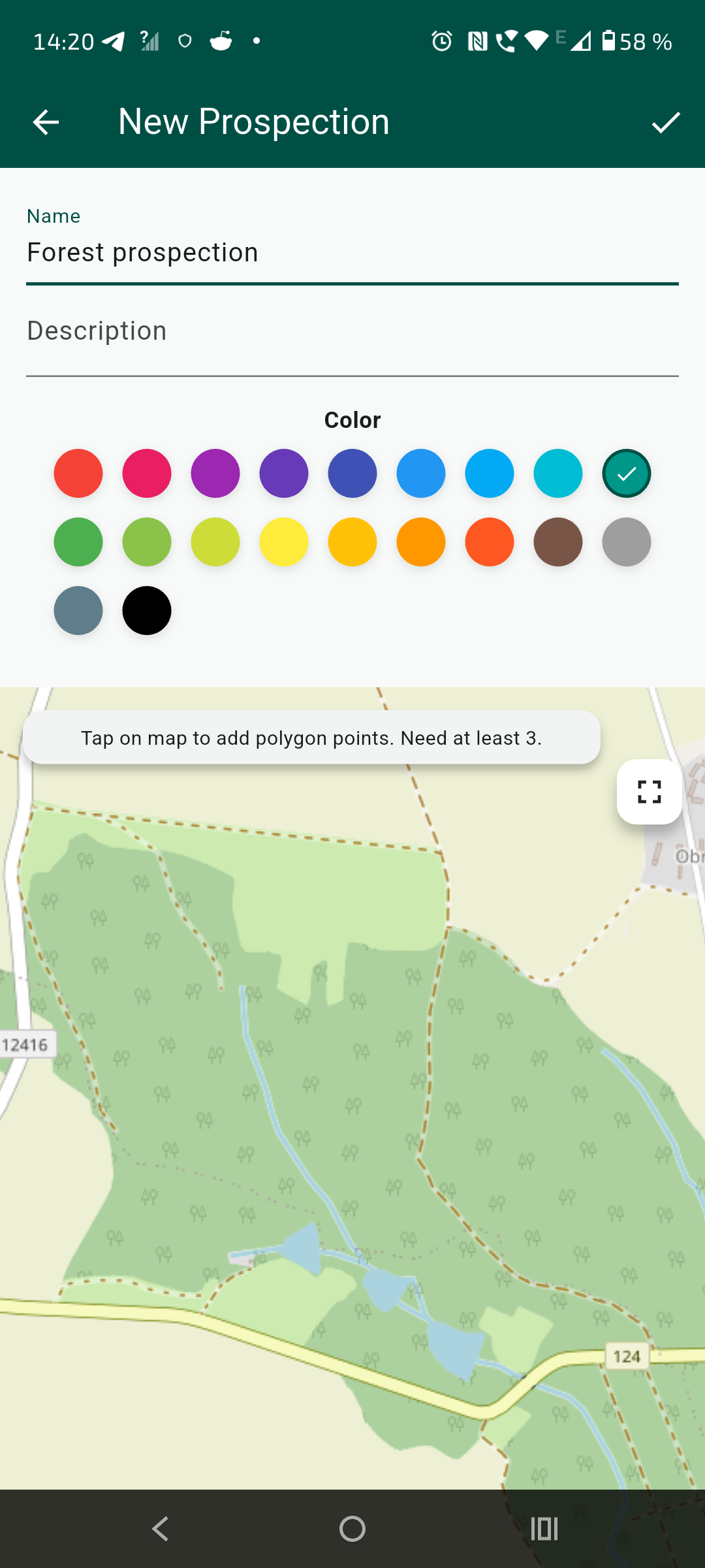 New prospection form